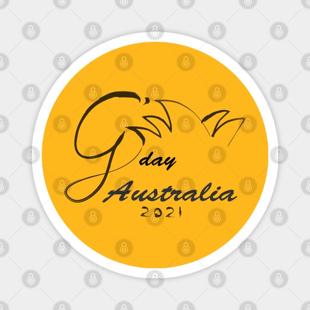 G'day Australia Magnet by Vivid Art Design